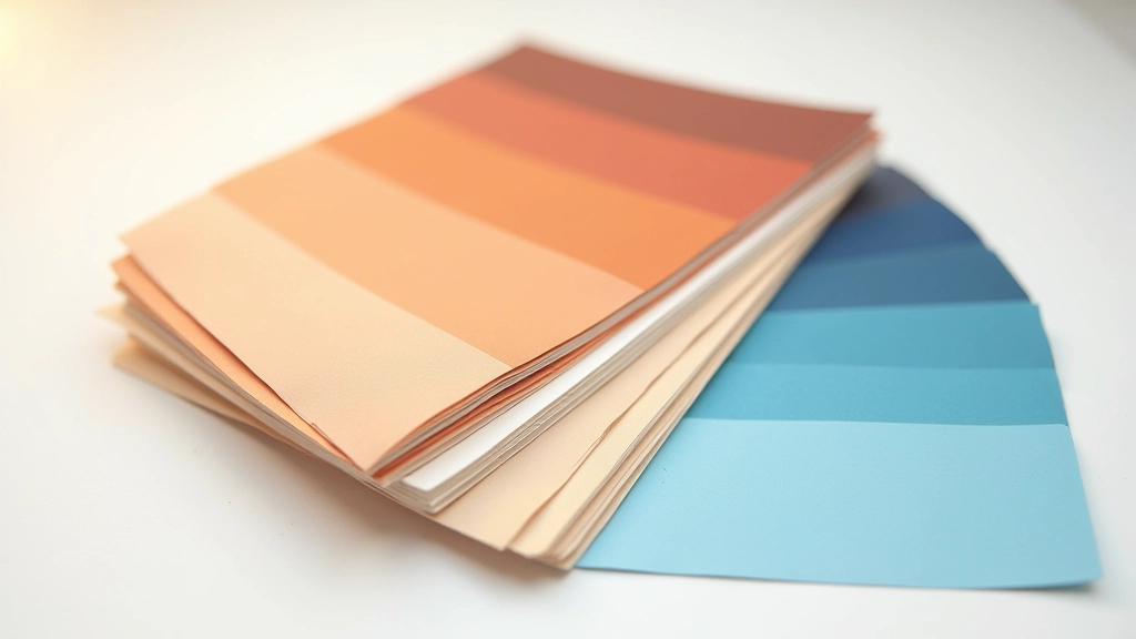 Sistema di colori brand italiano: campioni di tonalità terra, ocra e azzurro che rispecchiano l'estetica mediterranea